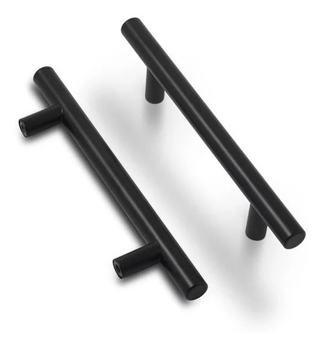 Jaladera De Barra Negra Acero Inoxidable 12.4 Cm Handy Home Color Negro Mate