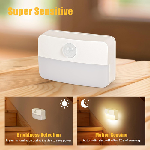 Sensor De Movimento Stair Light Guankai, Pacote Com 8, 40 Lú