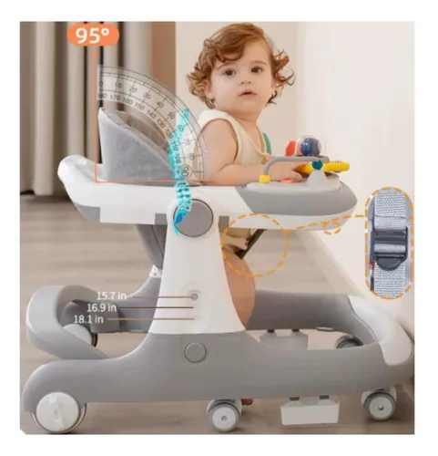 Andadera De Bebé Ajustable Caminadora Multifuncional Unisex