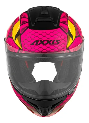 Casco Moto Mujer Axxis Draken Nahesa A8 Rosa Brillo Dafy