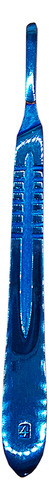 Cabo De Bisturi N4 Plasma Azul Reto
