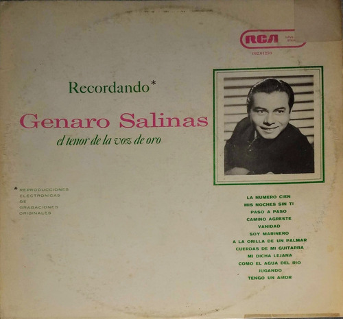 Genaro Salinas - El Tenor De La Voz De Oro