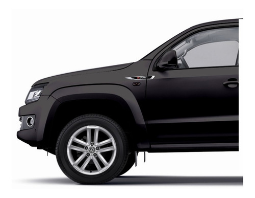 Imagem 3 de 3 de Emblema Adesivo Volkswagen Vw Amarok V6 Biturbo Resinado Cromado Aplique Lateral Carro Res32