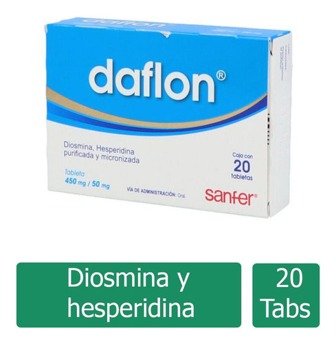 Daflon 500 Mg Caja Con 20 Tabletas