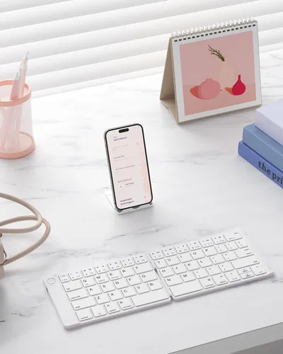 Samsers P/ Teclado Bluetooth Plegable Inalámbrico Portátil
