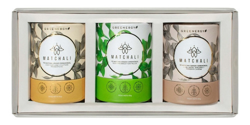 Kit Matchali X3 Té Matcha: Clásico, Jengibre Y Cúrcuma