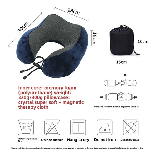 Almohada En Forma De U, Espuma Viscoelástica, Almohada Para