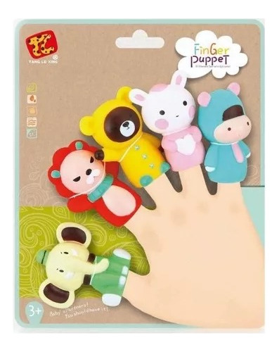 Titeres De Dedos Finger Puppet 5 Animales Animalitos Cresko