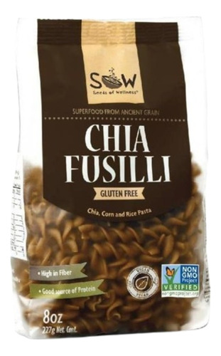 Pasta De Chia 250g Fideos Sin Gluten Fusilli - Sow