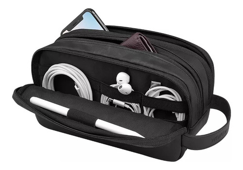 Imagen 4 de 8 de Wiwu Bolsa Mano Organizadora Portátil Accesorios Negra