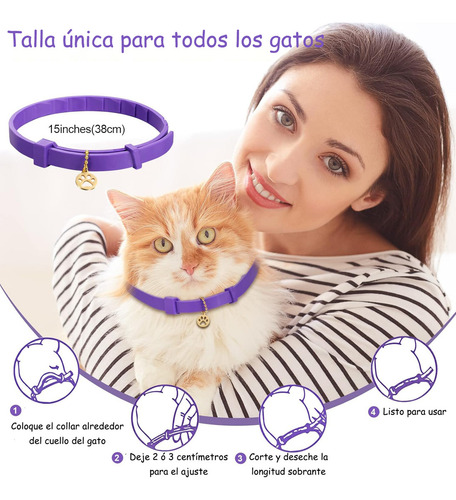Collar Calming Para Gatos Calmante Tranquilizante