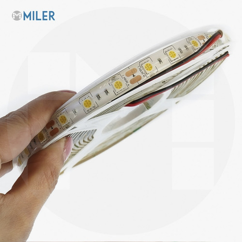 Tira Led 12v 5050 60 Leds 5mts Luz Fria Ip65 Ideal Exterior