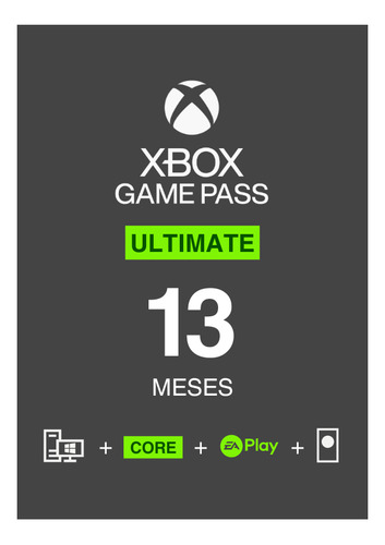 Game Pass Ultimate De 12 + 1 Garantizados activación