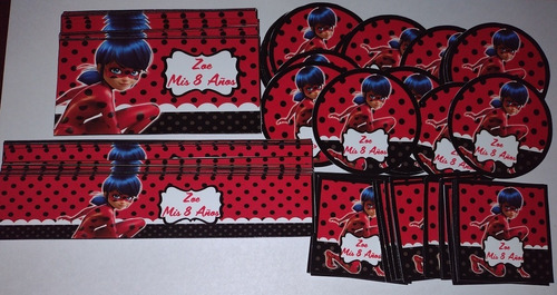 Cotillón Personalizado Ladybug X 20 Chicos