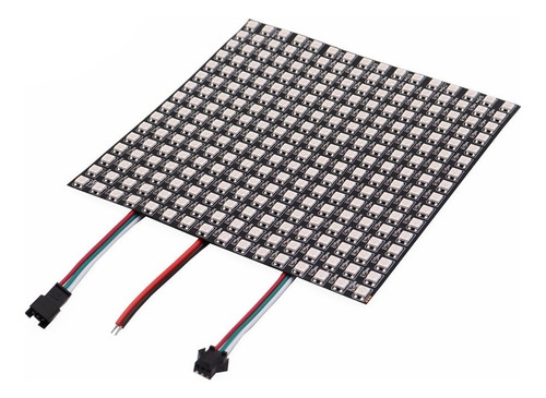 Matriz Panel 256 Leds Rgb Ws2812b 16x16 Ip30 Flexible Esp32