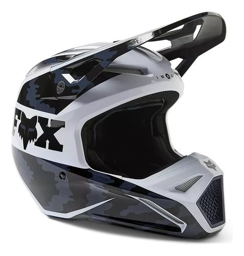 Casco Para Moto Fox Racing Youth V1 Nu Talla L Color Negro 3