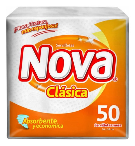 Servilleta Clasica Nova Coctel 10 Paquetes De 50 Un -super