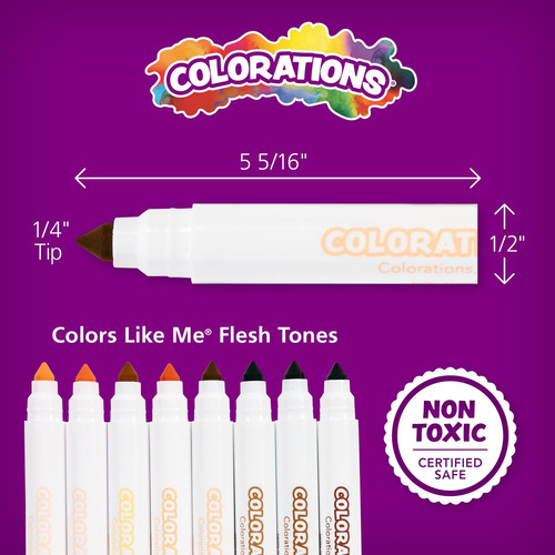Set De Rotuladores Colors Like Me 96 Para 8 Tonos De Piel
