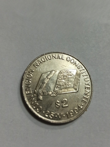 Moneda De 2 Pesos 1994 Argentina Conmemorativa