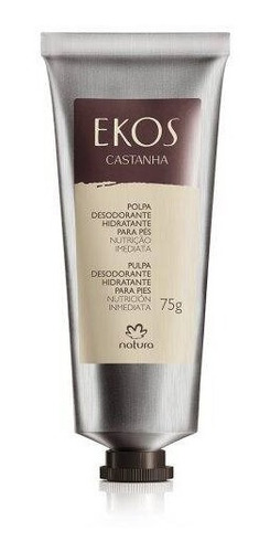 Imagen 1 de 2 de Natura Ekos Pulpa Hidratante Para Pies 75 G Castaña
