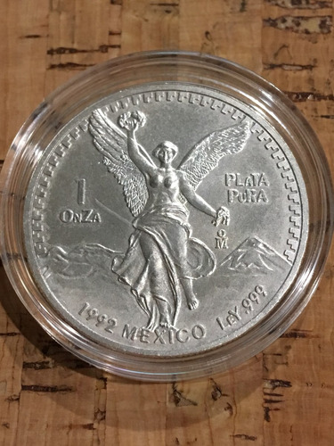 Moneda 1 Onza Plata Libertad 1992