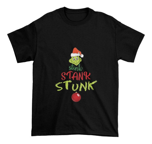 Polera Unisex Santa Noel Frase Grinch Algodon Estampado