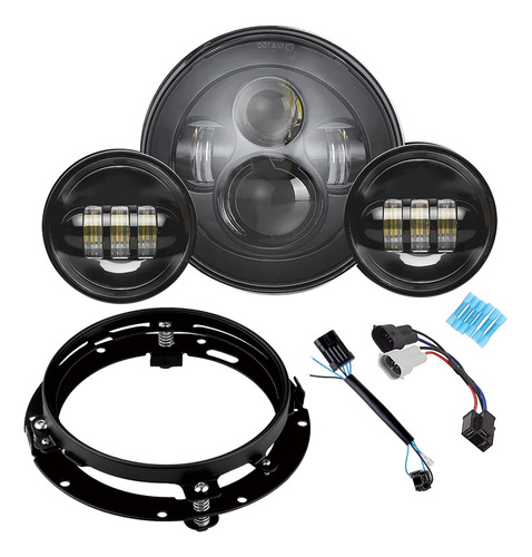 Sunpie Compatible Con H_arley Motocicletas 7 Pulgadas Led...