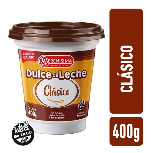 Dulce De Leche La Serenisima Clasico 400g Pack 6 Unid