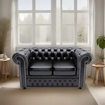 Comprar Sillon Chester Sofa Chesterfield En Cuero Vacuno Real