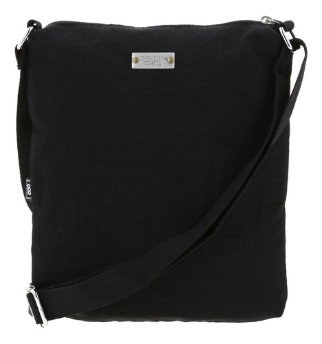 Crossbody Negro Con Triple Cierre 1818 Zilp
