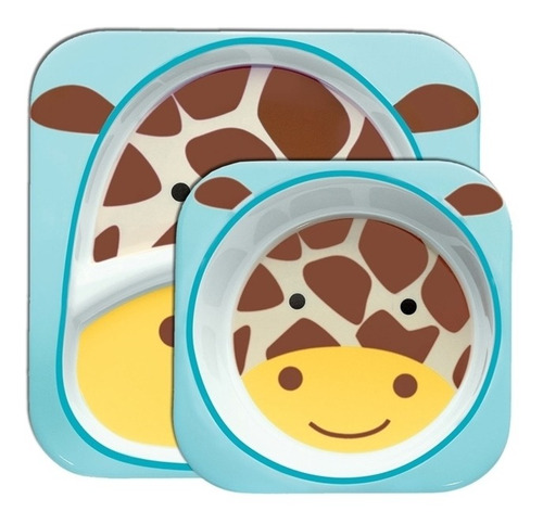 Imagem 1 de 4 de Set De Pratos Zoo Girafa - Skip Hop