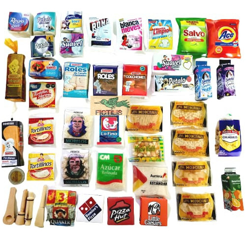 50 Accesorios Comida Supermercado Alimentos Para Muñecas