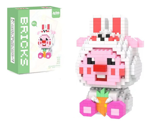 Cute Building Block Toy Assembly Model Ornament