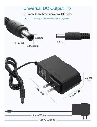 Fuente De Poder Para Cámara Vigilancia Cctv 12v 1amp