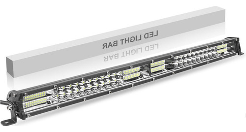 Barra De Luz Led Ultra Delgada De Doble Fila De 20 Pulgadas,