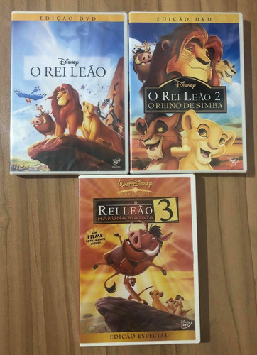 Dvd Coleçao O Rei Leao (novo Original Lacrado)