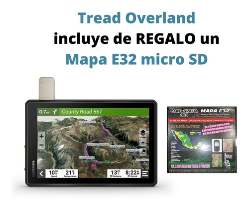 Garmin Tread Overland Y Mapa E32 Micro Sd- Mountravel