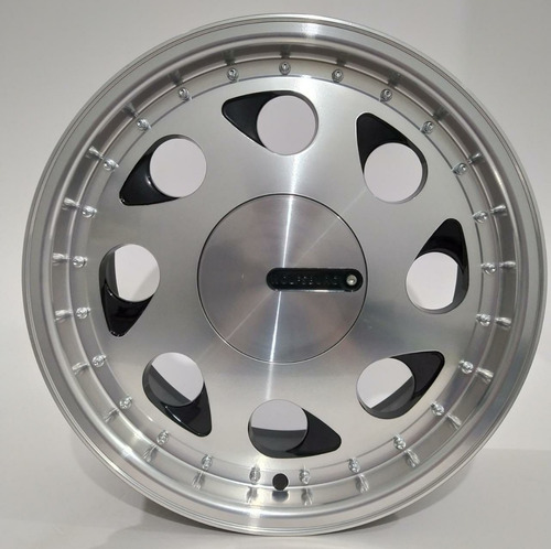 Jogo De Rodas Vw Pingo Wolfsburg Aro 15x7 4x100 + Bicos Cor Preto Diamantado