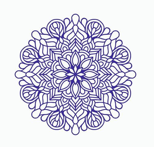  Vinilo Decorativo Mandala Calco Stickers. Color A Elección