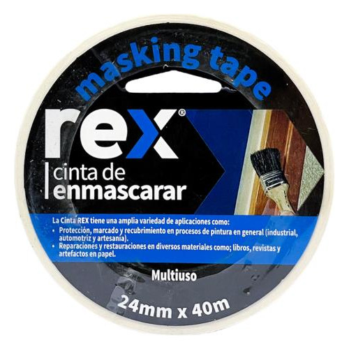 Cinta Enmascarar 24mm X 40mts Rex - Rex30403