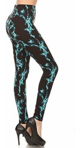 Leggings Depot De Alta Cintura Floral Amp; Espacio De M97nk