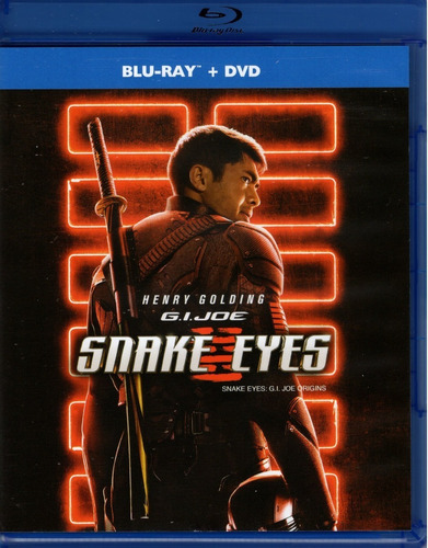 G. I. Joe Snake Eyes Henry Golding Pelicula Blu-ray + Dvd