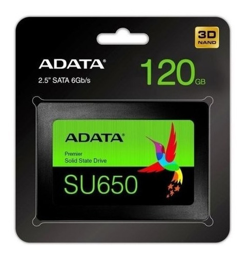 Ssd 120 Gb Adata Su650 Sata 3 / Lec 520 Mb/s - Esc 450  Mb/s