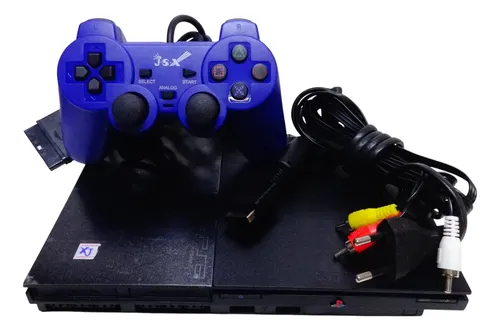 Console Playstation 2 Ps2 Slim Original Cod Xj Preto | MercadoLivre