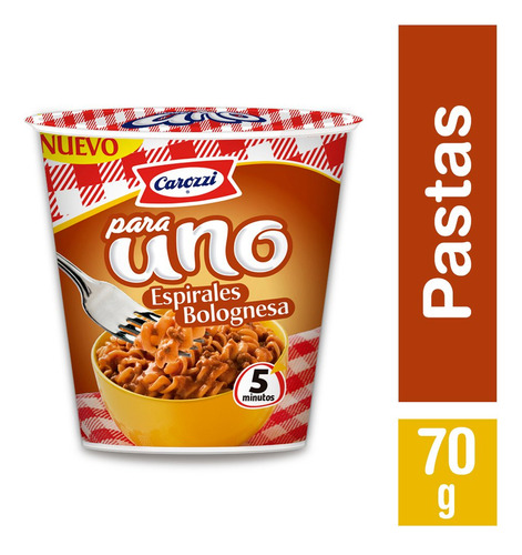 Pasta P Uno 70gr Bologñesa(3uni)super