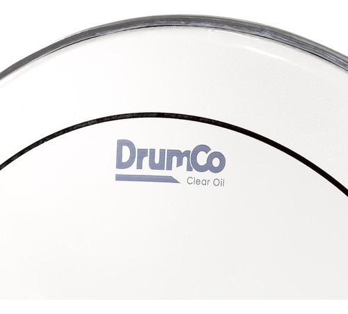 Parche Para Bombo Clear Oil De 18 Dr-18cdpo Drumco Color Transparente