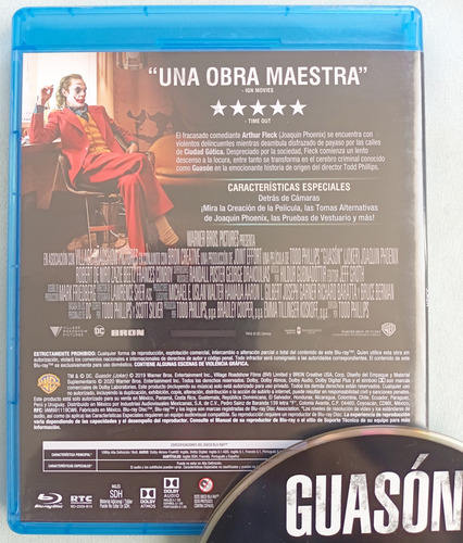Joker Guason Dc Joaquin Phoenix Pelicula Blu-ray (Usado)