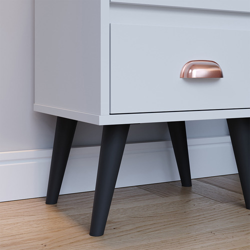 Mesa De Cabeceira Multiuso Mesinha Criado Canto Quarto Nicho Cor Branco