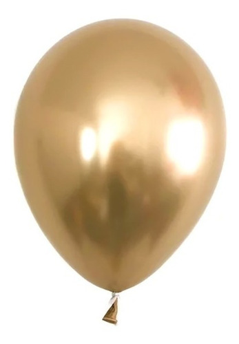 Imagen 2 de 4 de Set 12 Globos Mix Bouquet Dorado Calidad Premium R12