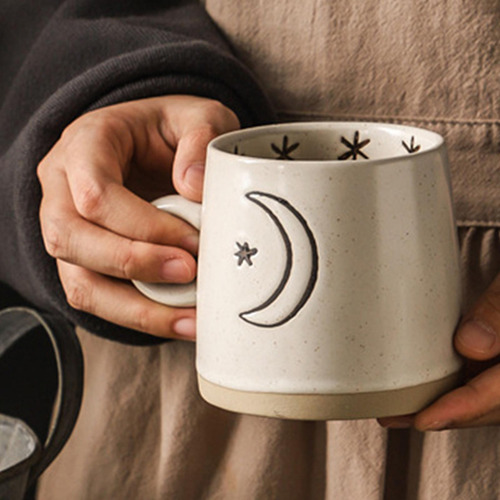 Tazas De Porcelana De 400 Ml Con Asa, Taza De Té De